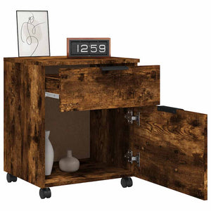 Mobiler Aktenschrank Räuchereiche 45x38x54 cm