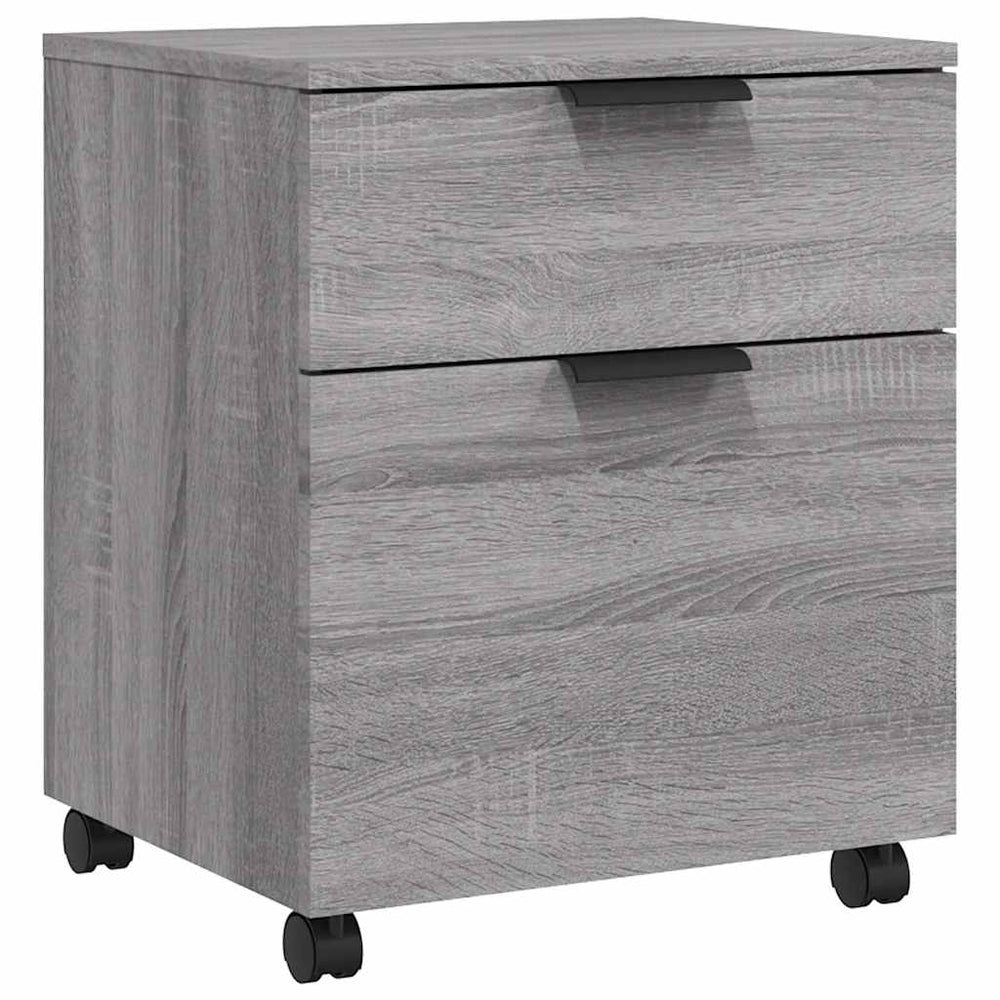 Mobiler Aktenschrank Grau Sonoma