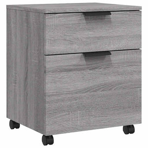 Mobiler Aktenschrank Grau Sonoma