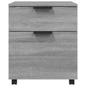 Mobiler Aktenschrank Grau Sonoma