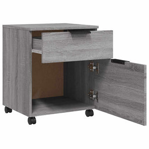 Mobiler Aktenschrank Grau Sonoma