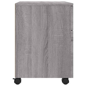 Mobiler Aktenschrank Grau Sonoma