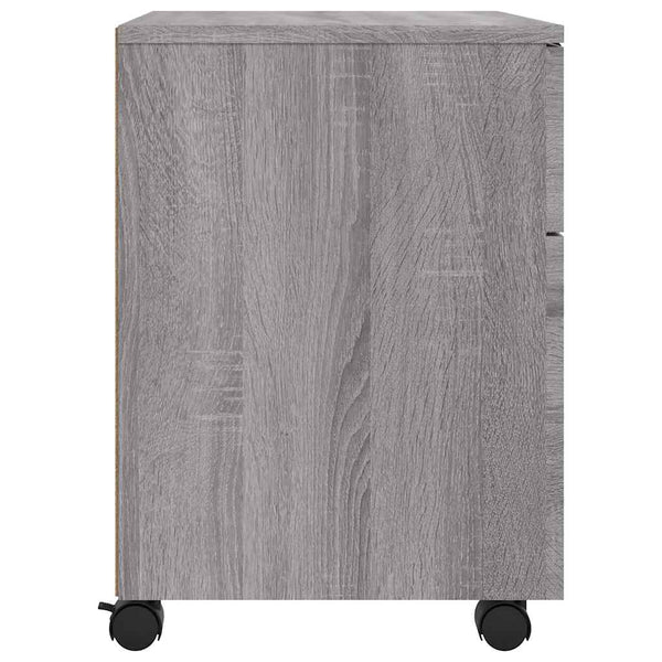 Mobiler Aktenschrank Grau Sonoma
