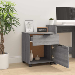 Mobiler Aktenschrank Grau Sonoma