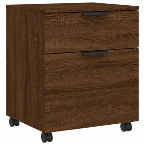 Mobiler Aktenschrank Braun Eichen-Optik