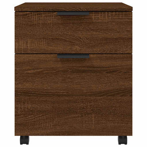 Mobiler Aktenschrank Braun Eichen-Optik