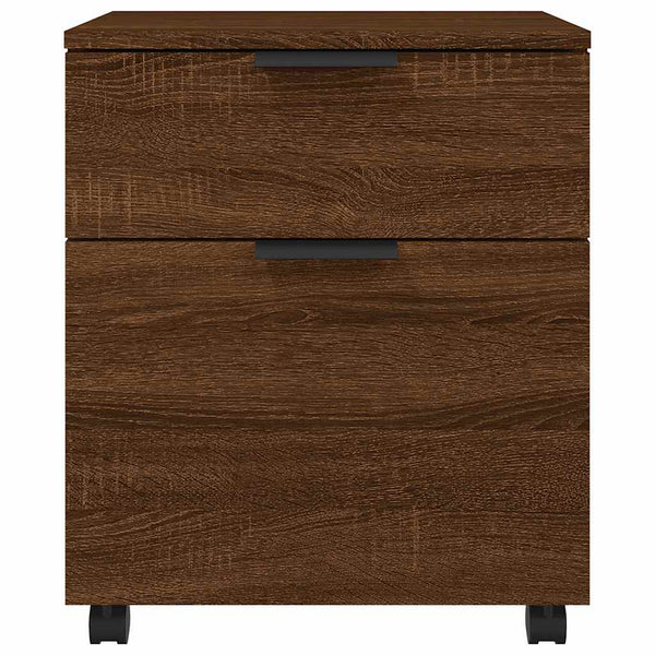 Mobiler Aktenschrank Braun Eichen-Optik
