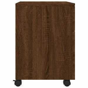 Mobiler Aktenschrank Braun Eichen-Optik