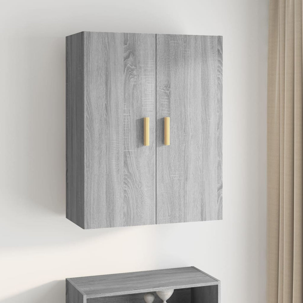 vidaXL Wall Cabinet Grey Sonoma 69.5x34x90 cm