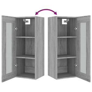 Hängeschrank Grau Sonoma 34,5x34x90 cm