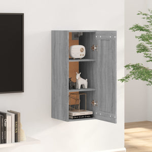 Wandschrank Grau Sonoma 35x34x90 cm