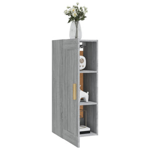 Wandschrank Grau Sonoma 35x34x90 cm