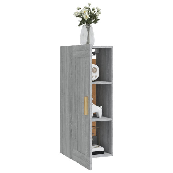 Wandschrank Grau Sonoma 35x34x90 cm