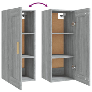 Wandschrank Grau Sonoma 35x34x90 cm