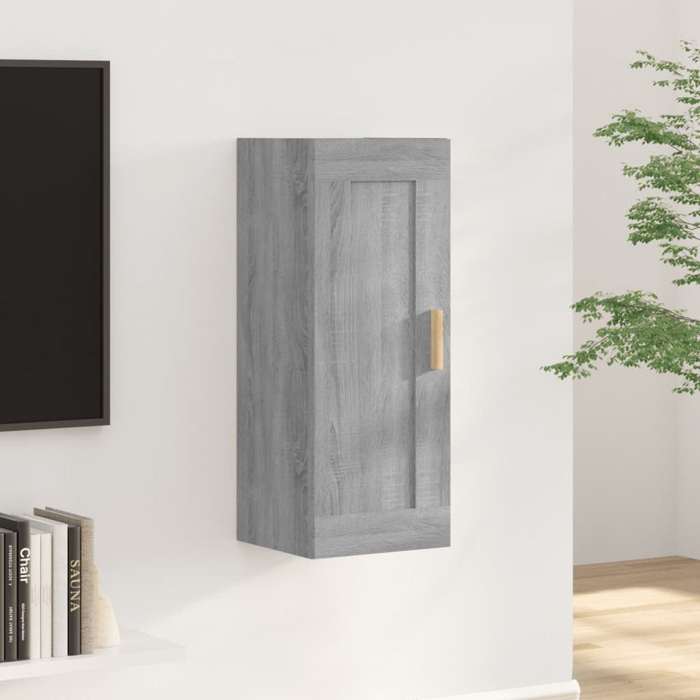 Wandschrank Grau Sonoma 35x34x90 cm