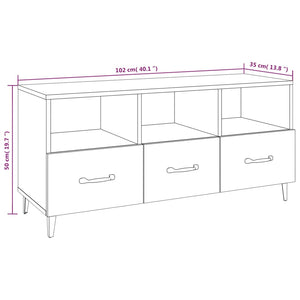TV-Schrank Grau Sonoma 102 cm