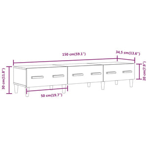 TV-Schrank Grau Sonoma 150 cm