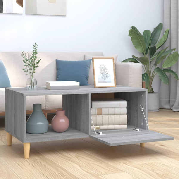 Couchtisch Grau Sonoma 89,5x50x40 cm
