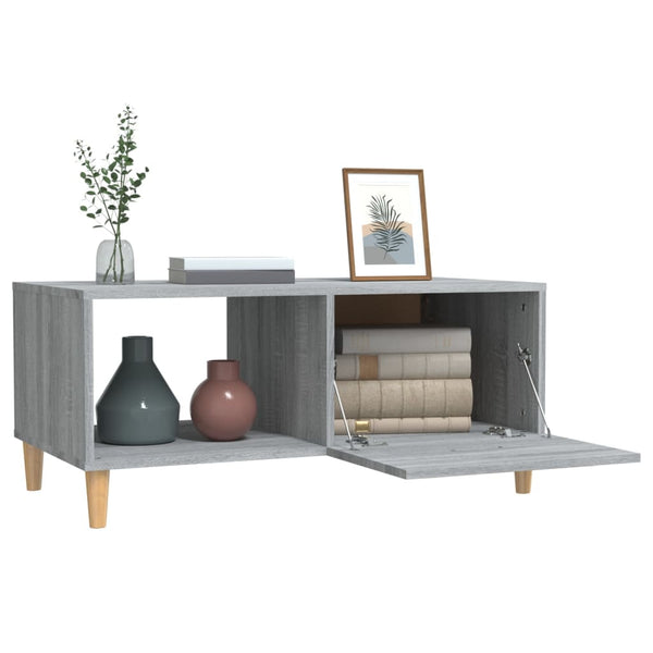 Couchtisch Grau Sonoma 89,5x50x40 cm