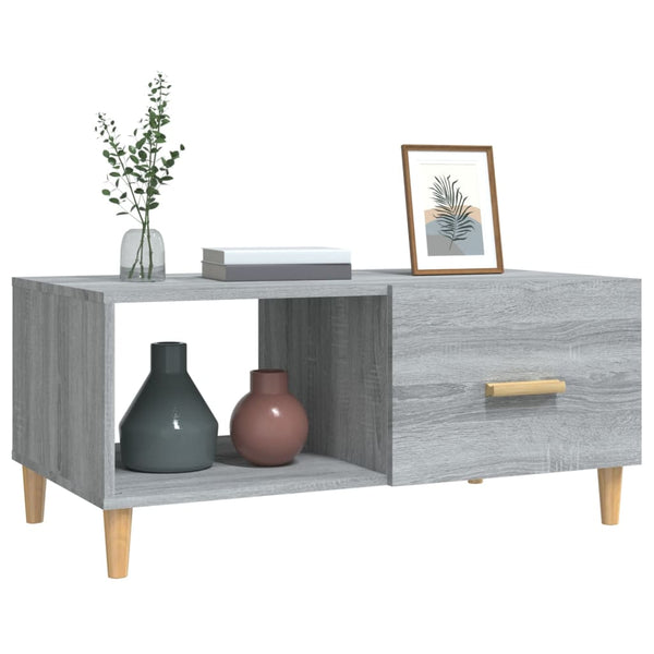 Couchtisch Grau Sonoma 89,5x50x40 cm