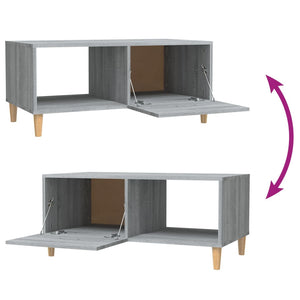 Couchtisch Grau Sonoma 89,5x50x40 cm