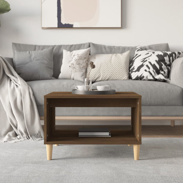 Couchtisch Braun Eichen-Optik 60x50 cm