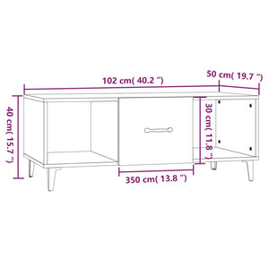Couchtisch Grau Sonoma 102x50 cm