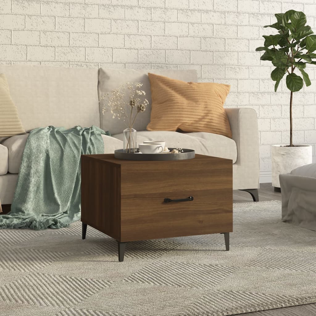 Couchtisch Eichenoptik Braun 50x50 cm