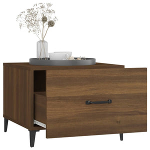 2er Set Couchtische Braun Eichenoptik