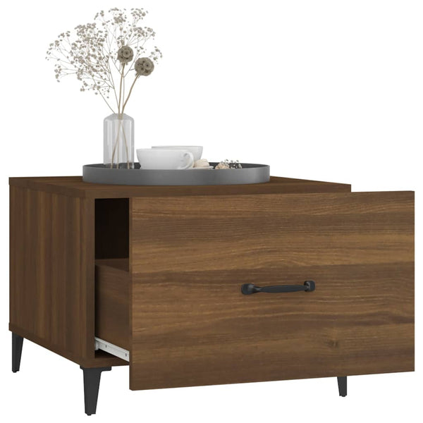 2er Set Couchtische Braun Eichenoptik