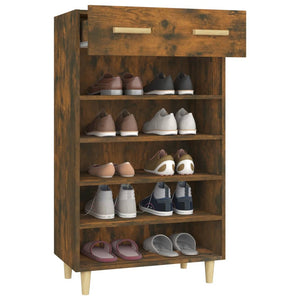 Schuhschrank Räuchereiche 60x35x105 cm