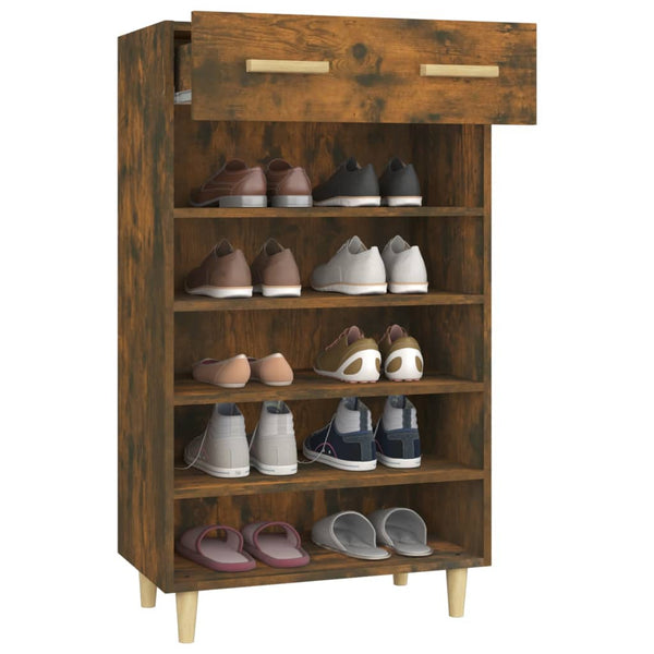 Schuhschrank Räuchereiche 60x35x105 cm
