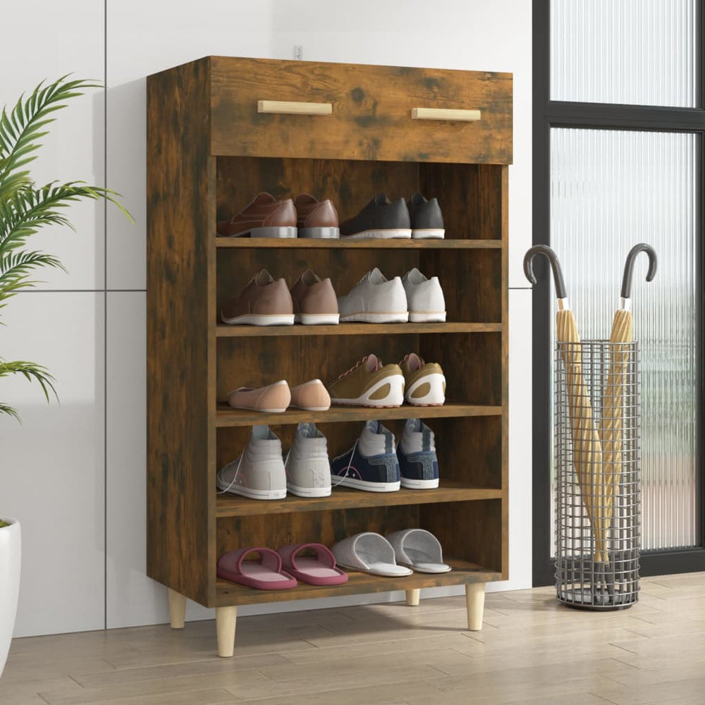 Schuhschrank Räuchereiche 60x35x105 cm