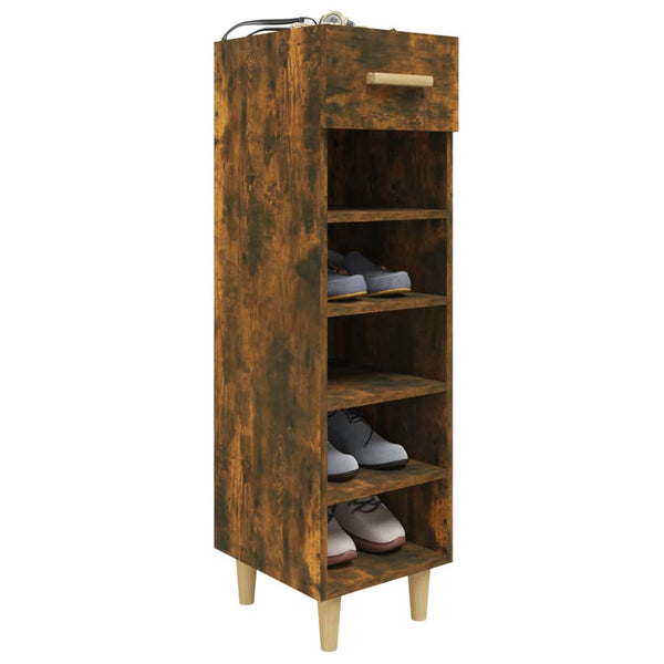 Schuhschrank Räuchereiche 30x35x105 cm