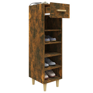 Schuhschrank Räuchereiche 30x35x105 cm