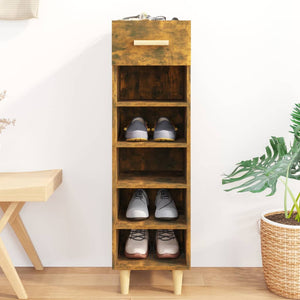 Schuhschrank Räuchereiche 30x35x105 cm
