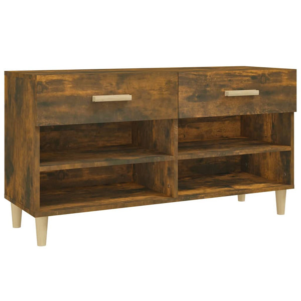 Schuhschrank Räuchereiche 102 cm