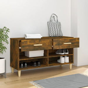 Schuhschrank Räuchereiche 102 cm
