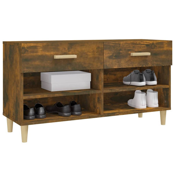 Schuhschrank Räuchereiche 102 cm