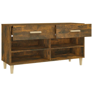 Schuhschrank Räuchereiche 102 cm