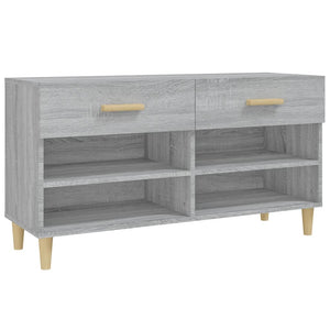 Schuhschrank Grau Sonoma 102 cm