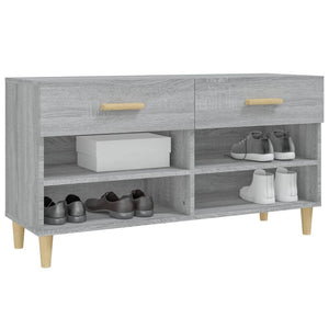 Schuhschrank Grau Sonoma 102 cm