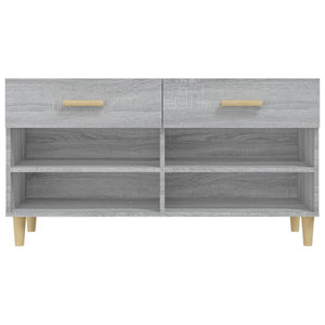 Schuhschrank Grau Sonoma 102 cm
