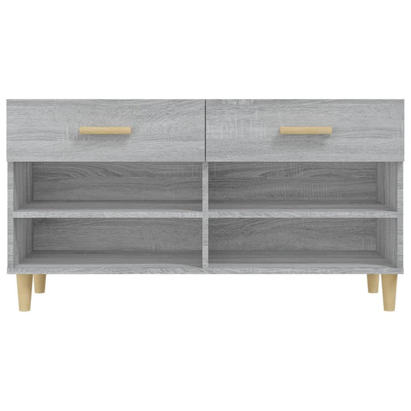 Schuhschrank Grau Sonoma 102 cm
