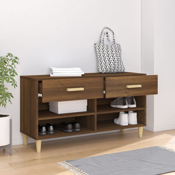 Schuhschrank Braun Eichen-Optik