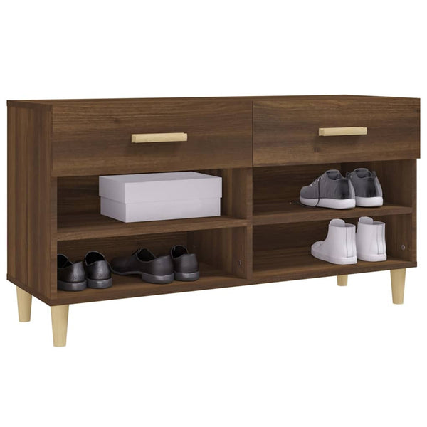 Schuhschrank Braun Eichen-Optik