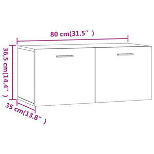 Wandschrank Räuchereiche 80 cm