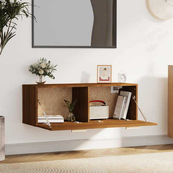 Wandschrank Braun Eichen-Optik 100cm