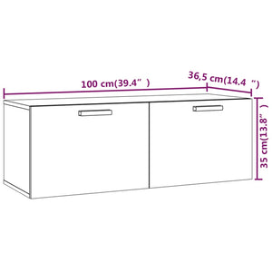 Wandschrank Braun Eichen-Optik 100cm