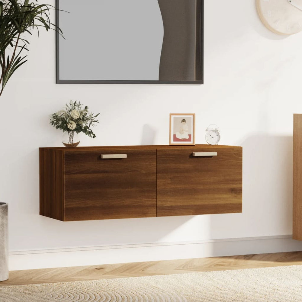 Wandschrank Braun Eichen-Optik 100cm